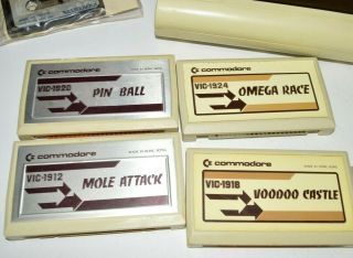 Commodore VIC 20 Computer Cassette Player Video Game Tapes RARE SNAKMAN Software 6