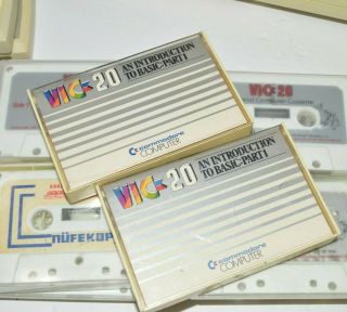 Commodore VIC 20 Computer Cassette Player Video Game Tapes RARE SNAKMAN Software 9
