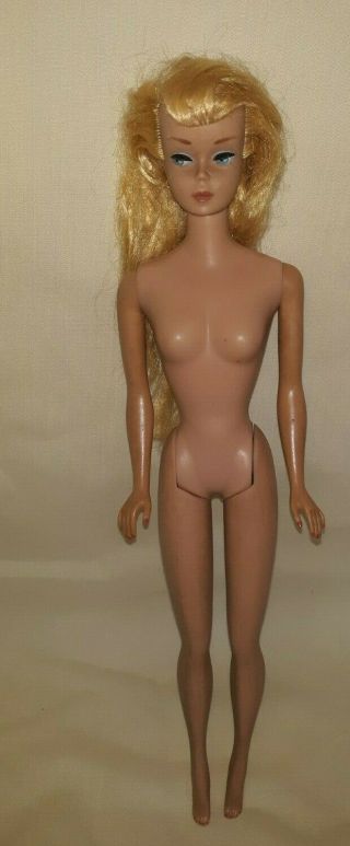 Vintage Blonde Swirl Ponytail Pony Tail Barbie Doll Ready To Dress Tlc $84.  99