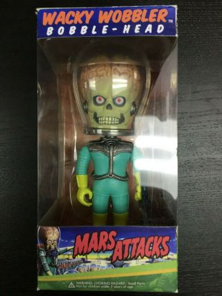 Mars Attacks Funko Wacky Wobbler Bobble Head - Vintage Rare Item - Vaulted Vgc