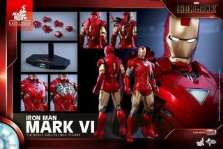 Rare Shanghai Disneyland Hot Toys MMS 339 Iron Man 2 Mark VI Tony Stark 3