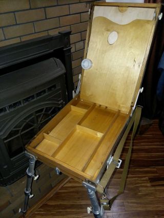 Vintage Yarka Medium French Field Box Easel Made In Russia by Podolsk Art 5