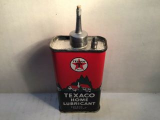 Vintage Texaco Oil Can Nos Lead Top Handy Oiler 4 Oz Rare Tin Old Shell