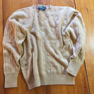 Vintage Polo Ralph Lauren Sweater Cashmere 1990s Preppy M Medium Priority Mail