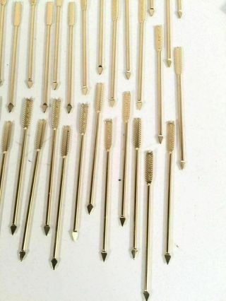 Cocktail Arrows Vintage Hor D ' oeuvres Skewer Gold Tone Appetizer Made In England 4