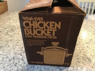 Vintage Wear - Ever Chicken Bucket 6 - Quart Low Pressure Fryer Cooker Box 2