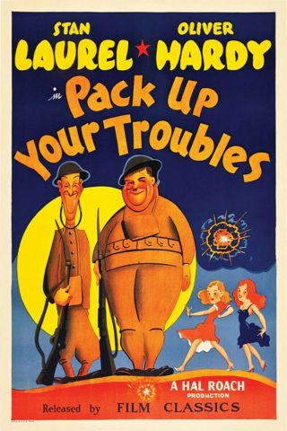 16mm Pack Up Your Troubles Feature Movie Vintage 1932 Laurel & Hardy