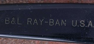 B&L Ray Ban Wayfarer 5022 L2008 VYAS Vtg Sunglasses Black Frame Made In U.  S.  A. 6