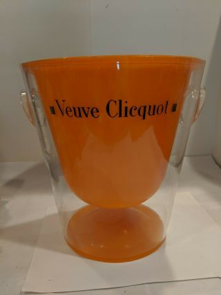 Vintage Veuve Clicquot French Acrylic Lucite Champagne Ice Bucket