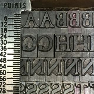 16th Century Caslon Antique 24 pt - Letterpress Type - Vintage Metal Lead Font 3