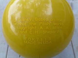 UNDRILLED VINTAGE DISNEY WINNIE THE POOH Bowling Ball By BRUNSWICK 16lb. 4