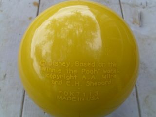 UNDRILLED VINTAGE DISNEY WINNIE THE POOH Bowling Ball By BRUNSWICK 16lb. 6