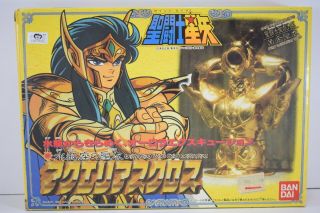 1987 Saint Seiya Myth Cloth Aquarius Camus Gold Cloth Japan Vintage Bandai