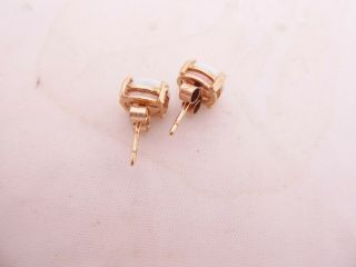 9ct gold opal stud earrings,  9k 375 3