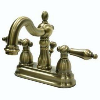 4 " Centerset Bathroom Sink Faucet Vintage Antique Brass - Kingston Kb1603al