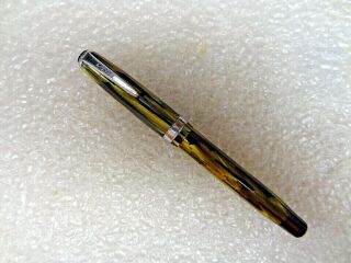 Vintage Parker Duofold Green/black Fountain Pen U.  S.  A.