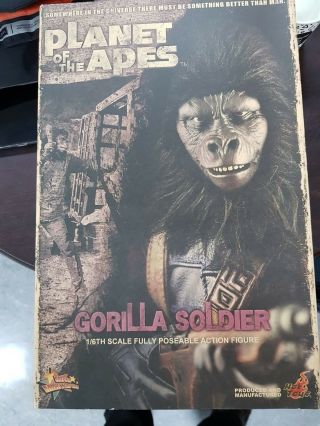 Hot Toys Planet Of The Apes Gorilla Soldier Rare
