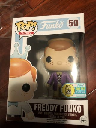 Freddy Funko Willy Wonka LE500 RARE SDCC 2