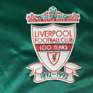 Liverpool FC Centenary Vintage Adidas Football Shirt 1992 Away Carlsberg 42/44 3