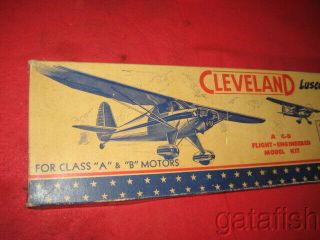 Vintage Cleveland Gp - 106 Luscombe Silveraire 42.  5 " Ff Balsa Model Airplane Kit