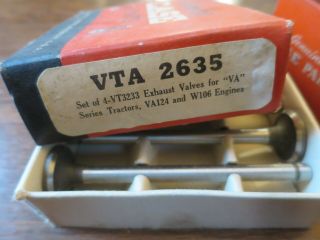 Vintage VA Case Tractor Rings and Exhaust Valves NOS VTA 2635 VTA 319 3