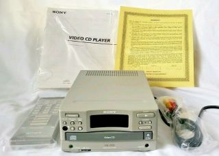 Boxed Vtg Sony Ve - 700 Video Cd Player Vcd Format W/ Remote Ro - 103