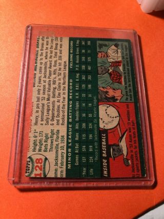 Authentic RARE 1954 Topps Hank Aaron ROOKIE CARD 128 Baseball Card 3