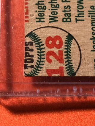 Authentic RARE 1954 Topps Hank Aaron ROOKIE CARD 128 Baseball Card 4