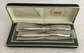 Vintage Cross Sterling Pen And Pencil Set