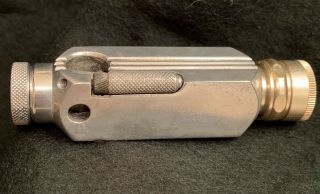 Vintage Aluminum 1938 Flambeau Flamidor Pipe Lighter W/ Storage Cap