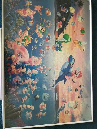 Mario World Puzzle Set Rare 1995 Japan Figure Collectible UFO Toy 2