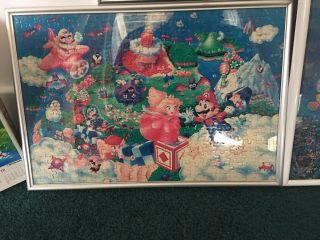 Mario World Puzzle Set Rare 1995 Japan Figure Collectible UFO Toy 4