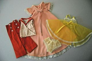Vintage Ideal Crissy Doll Tagged Clothing Weekender Set Minty Vhtf