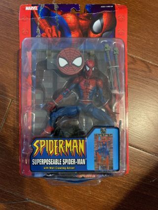 Toy Biz Poseable Spider - Man Figure Mcfarlane Classics Extremely Rare