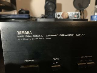 Yamaha EQ - 70 Natural Sound 10 Band Stereo Graphic Equalizer Vintage 5