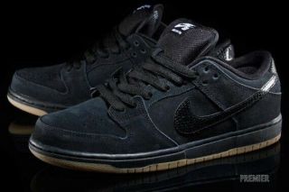 Rare Nike Sb Dunk Low Black/ Gum/ Snake Men’s Sneakers,  Black,  304292 045,  Sz 11