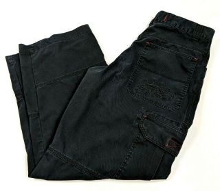 Vtg Jnco Jeans Classics Pipes Wide Black Pants Jeans Skater Style Logo Sz 34 Usa
