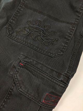 VTG JNCO Jeans Classics Pipes Wide Black Pants Jeans Skater Style Logo Sz 34 USA 2