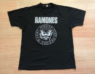 Vintage 80s Ramones Brain Drain T Shirt Punk The Clash Sex Pistols Misfits