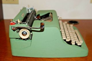 RARE 1957 Royal Quiet De Luxe Seafoam Green Portable Typewriter Made In USA 4