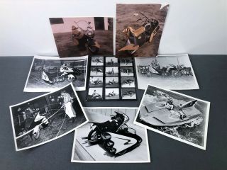 8 Vintage George Barris Batcycle Custom M/c Photos Korky 