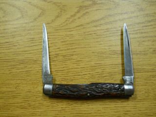Vintage Remington Muskrat Umc Jigged Bone Pocket Knife