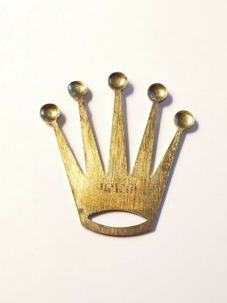 Vintage Rolex Brass Crown for Sign or Display 2