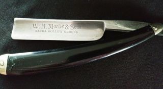 Vintage Straight Razor " W.  H.  Morley & Sons " Extra Hollow Ground