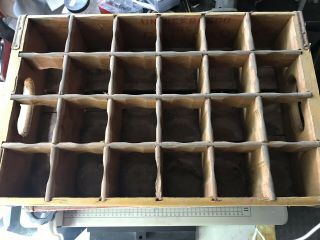 Three Antique VINTAGE WOODEN COCA COLA & 7Up BOTTLE CASE CRATE (24 Bottle Crate) 4