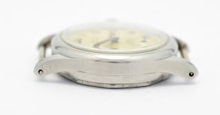 Vintage MOERIS,  Borgel FB steel screw case,  radium dial,  40 ' s men ' s watch 6
