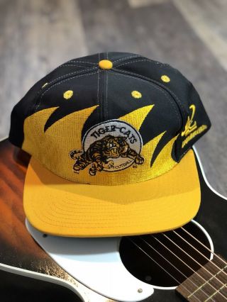 Hamilton Tiger Cats Hat By Logo Athletic.  Shark Tooth.  Vintage And Rare.