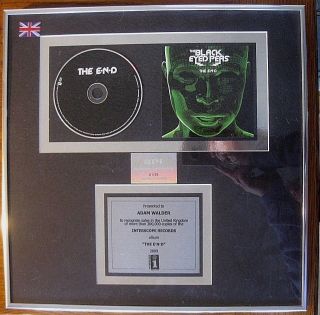 Rare Black Eyed Peas The E - N - D Bpi British Sales Award