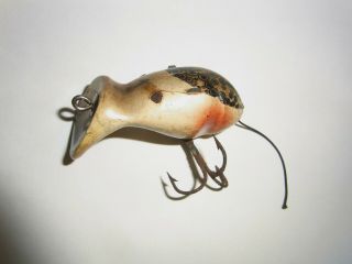 Scarce Vintage Michigan Spotted Crippled Mouse Fishing Lure / Bud Stewart