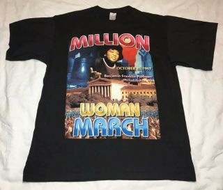 Vintage Million Woman March 1997 Rap Tee Shirt Sz Xl